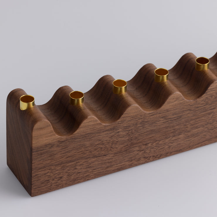 WAVE MENORAH | WOOD