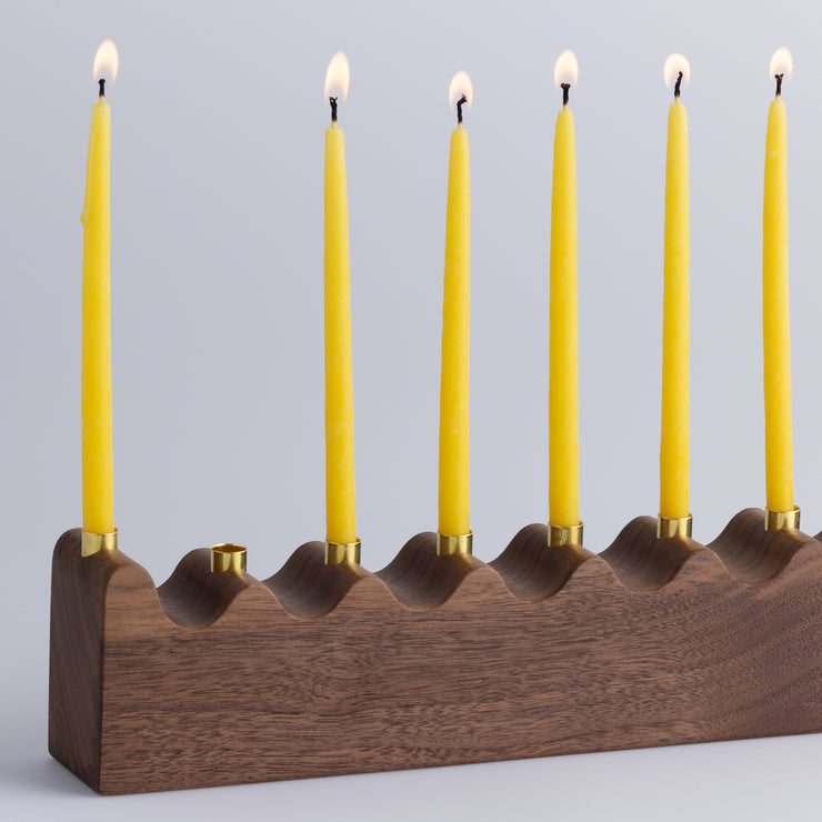 WAVE MENORAH | WOOD